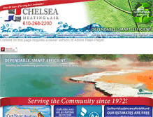 Tablet Screenshot of chelseaair.com